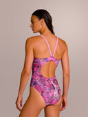 Women's training one-piece swimsuit IBIZA 242I - Butterfly Skull