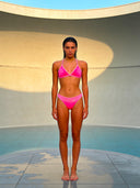 Women's training bikini bottom MALIBU 001MF - Fuchsia