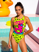Fato de banho inteiro feminino de treino PINUP 334PF - Duxy