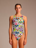 Women's Training One-Piece Swimsuit PINUP 250PF - Mexico Skulls