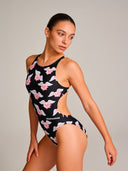 Women's training one-piece swimsuit PINUP 404P - Porky'S