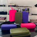 Pochette Silicone - Verde Militare vista 2 — accessorio nuoto, BONESWIMMER Made in Italy