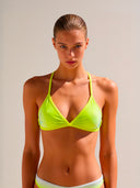 Women's training bikini top BONDI 002BF - Yellow