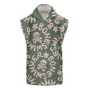 Poncho in microfibra 26PO - Logo Military + Rosa Chiaro — telo in microfibra, BONESWIMMER Made in Italy