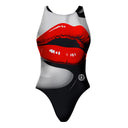 Costume intero bambina da allenamento PINUP 377P - Lips, vista frontale