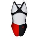 Costume intero bambina da allenamento PINUP 377P - Lips, vista posteriore