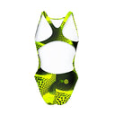 Costume intero bambina da allenamento PINUP 444PF - Strass, vista posteriore