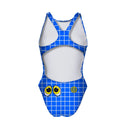 Costume intero bambina da allenamento PINUP 470P - Zitto E Nuota, vista posteriore