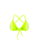 Women's training bikini top BONDI 002BF - Yellow