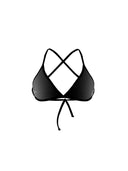 Women's training bikini top BONDI 003B - Black