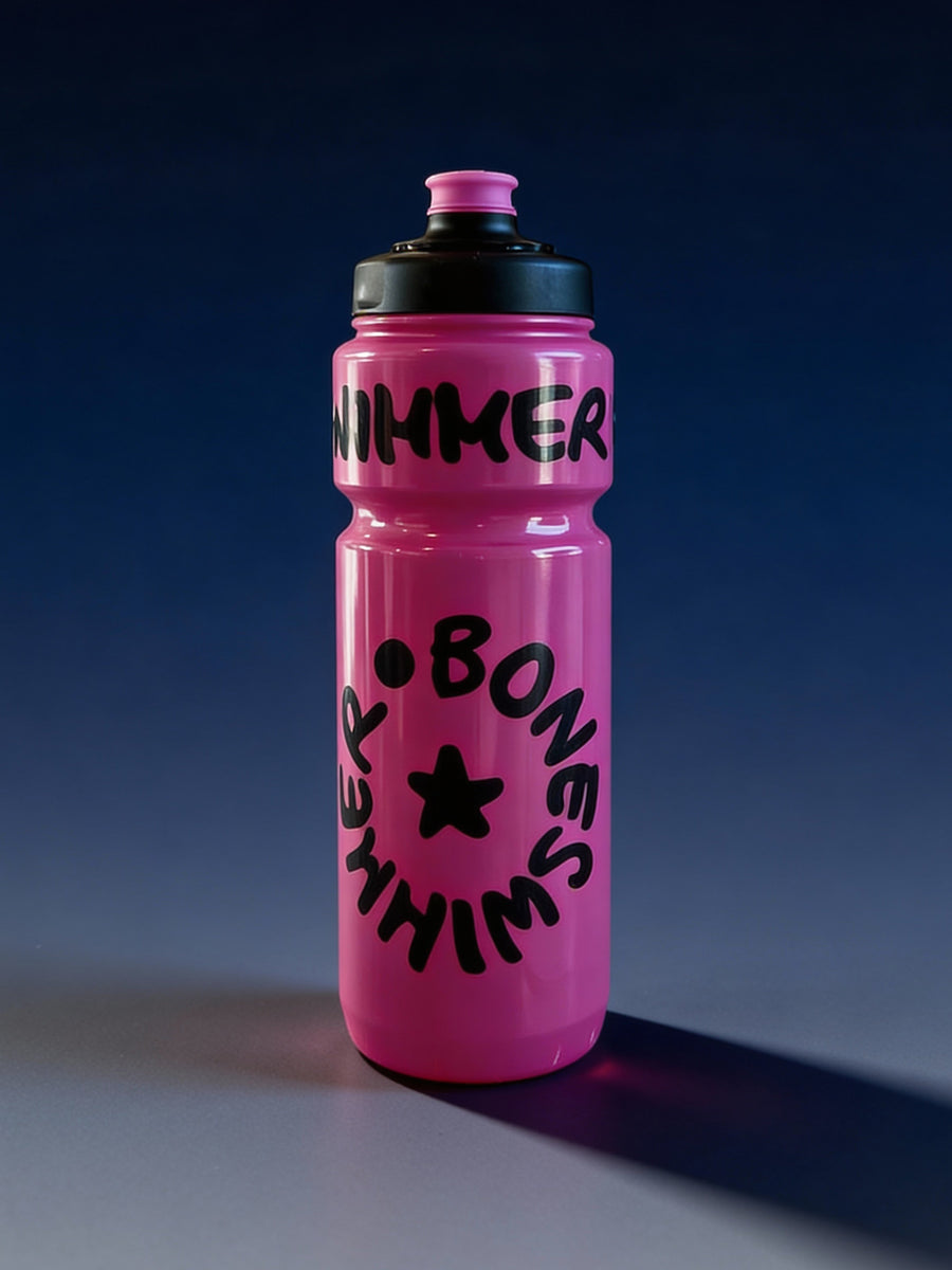 Botella deportiva 750 ml — BONESWIMMER Fucsia, logo negro