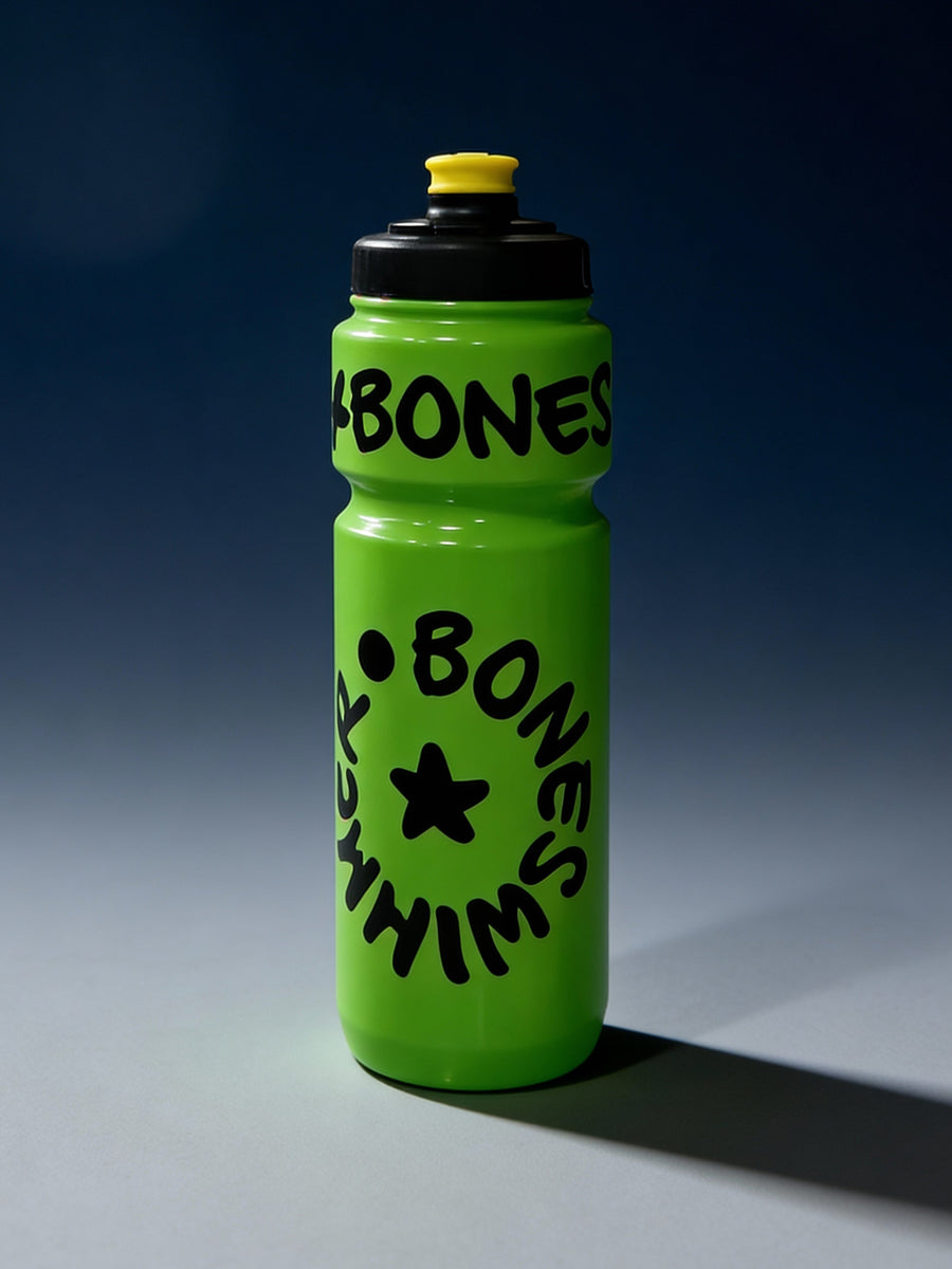 Botella deportiva 750 ml — BONESWIMMER Verde, logo negro