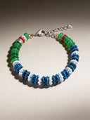Bracciale Corsia Victory 606 Blu Bianco + Verde vista 4 — portachiavi, BONESWIMMER Made in Italy