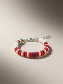 Bracciale Corsia Victory 607 Rosso Dominante vista 4 — portachiavi, BONESWIMMER Made in Italy