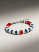 Pulseira separador de pista Victory 608 Centro vermelho — porta-chaves, BONESWIMMER Made in Italy