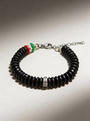 Bracciale Corsia Victory 613 Total Black vista 4 — portachiavi, BONESWIMMER Made in Italy