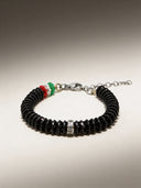 Bracciale Corsia Victory 613 Total Black — portachiavi, BONESWIMMER Made in Italy