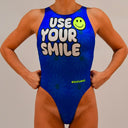 Costume intero donna da allenamento PINUP 475PF - Use Your Smile, dettaglio del modello