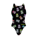 Costume intero bambina da allenamento PINUP 490PF - Abibò, vista frontale