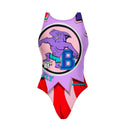Costume intero bambina da allenamento PINUP 493P - Fly, vista frontale