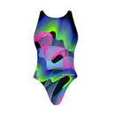 Fato de banho inteiro de treino menina PINUP 506PF - Waves, vista frontal