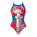 Costume intero donna da allenamento IBIZA 199I - Bianca, vista frontale