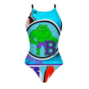 Costume intero donna da allenamento IBIZA 202I - Breast, vista frontale