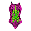 Costume intero donna da allenamento IBIZA 195I - Maculato, vista frontale