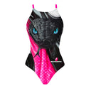 Costume intero donna da allenamento IBIZA 215I - Snake, vista frontale