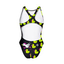 Costume intero donna da allenamento PINUP 511PF - Ansia, vista posteriore