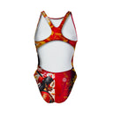 Costume intero donna da allenamento PINUP 500P - Samurai, vista posteriore