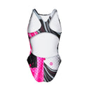Costume intero donna da allenamento PINUP 513P - Snake, vista posteriore