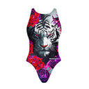 Costume intero donna da allenamento PINUP 505P - Tigrosa, vista frontale