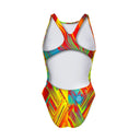 PINUP 514P girls' training one-piece swimsuit - Fusion, back view