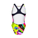 Costume intero bambina da allenamento PINUP 502PF - Icona, vista posteriore