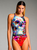 Costume intero donna da allenamento IBIZA 232I - Glitch, vista frontale