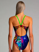 Costume intero donna da allenamento IBIZA 241I - Macchia, dettaglio del modello