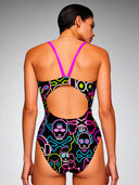 Costume intero donna da allenamento IBIZA 240IF - Skull tribe, dettaglio del modello