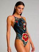 Costume intero donna da allenamento IBIZA 231I - Tattoo, vista frontale