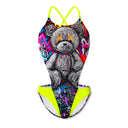Costume intero donna da mare Dega L025DF - Psycho, vista frontale