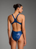 Costume intero donna da allenamento PINUP 528P - Ballerina, vista posteriore