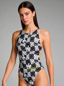 Costume intero donna da allenamento PINUP 541P - Fumetto, vista frontale