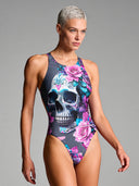 Costume intero donna da allenamento PINUP 554PF -Greyskull, vista frontale