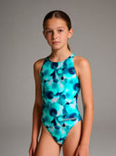 Costume intero bambina da allenamento PINUP 530PF - Camouflage, vista frontale