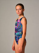 Costume intero bambina da allenamento PINUP 531P - Gemma, vista frontale
