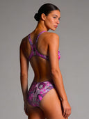 Costume intero donna da allenamento PINUP 552P - Teschio Farfalla, vista posteriore
