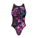 Costume intero bambina da allenamento PINUP 546PF - Black Panther, vista posteriore