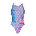 Costume intero bambina da allenamento PINUP 547PF - Pluriball, vista posteriore