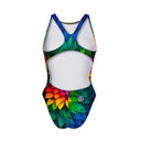 Costume intero bambina da allenamento PINUP 545PF - Samba, vista posteriore