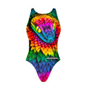Costume intero bambina da allenamento PINUP 545PF - Samba, vista posteriore